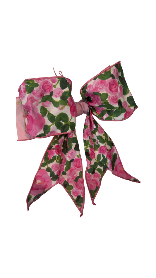 Pink Watercolor Floral Bows
