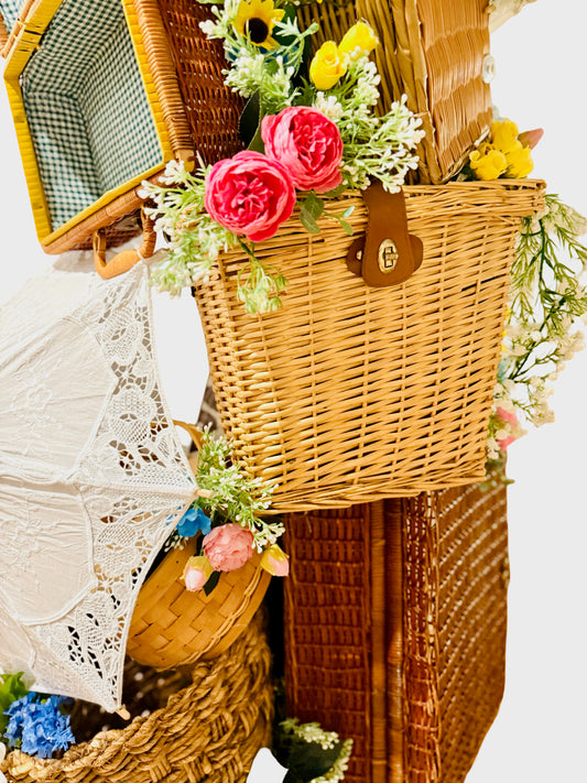 7ft Spring Flower/Basket Tower