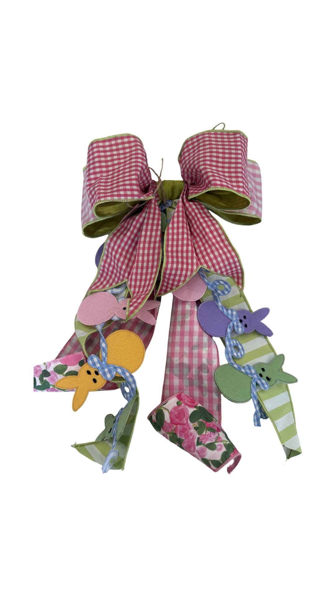 Pink Gingham Bows