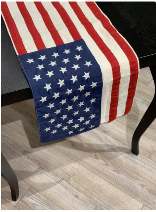 American Flag Table Runner