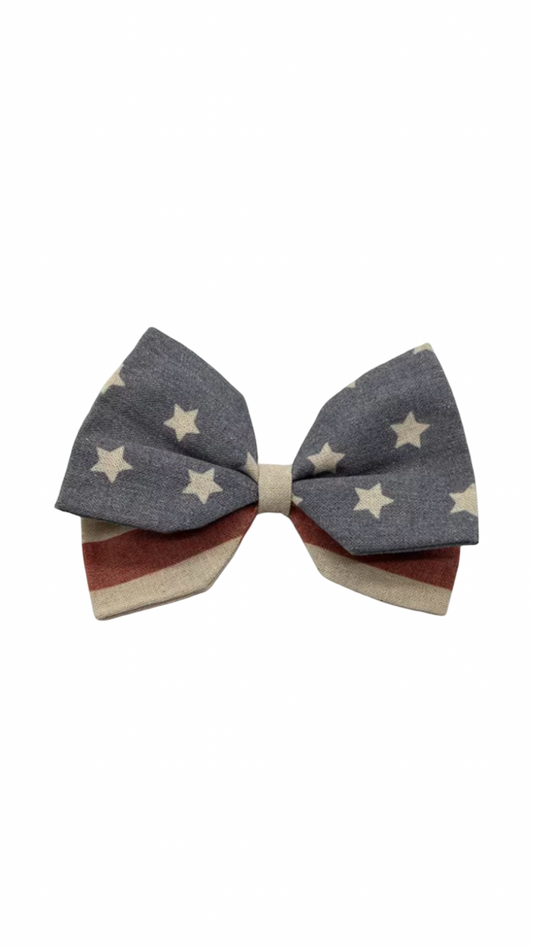 Vintage American Flag Wine Bows