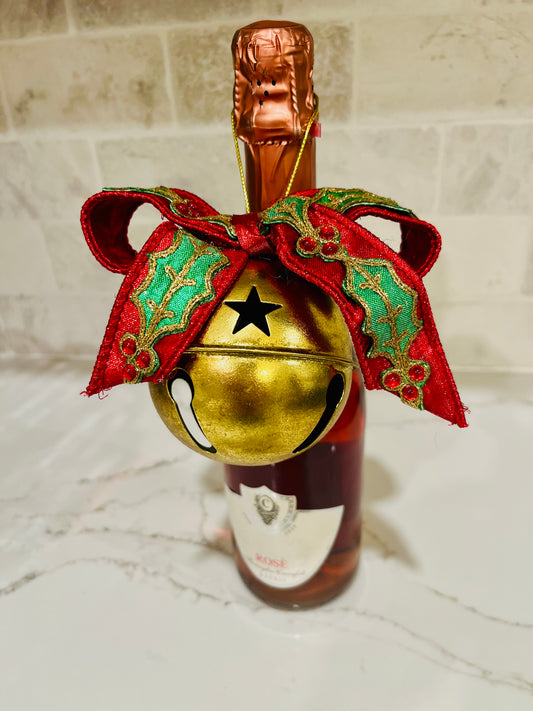 Gold Holly Bell
