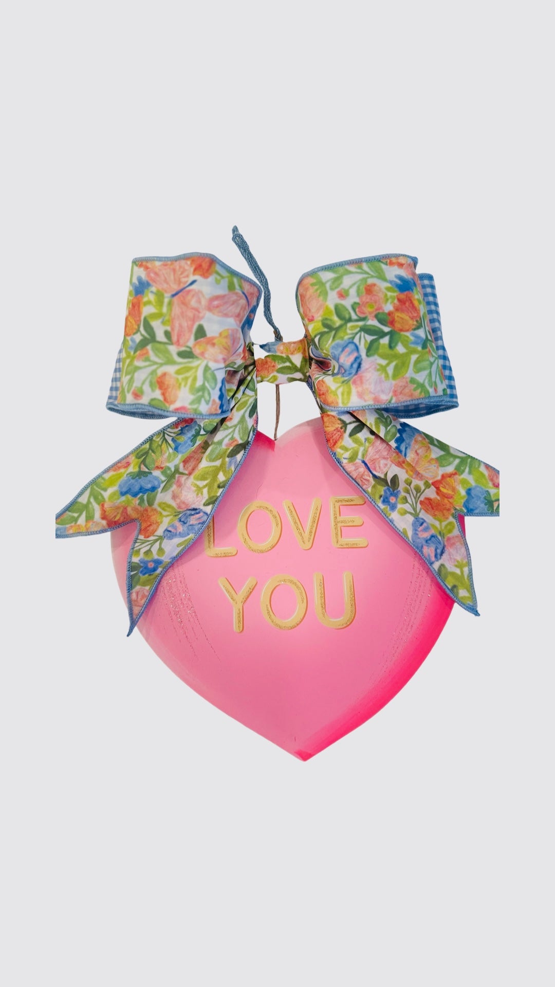 Light Pink Conversation Heart Door Hanger