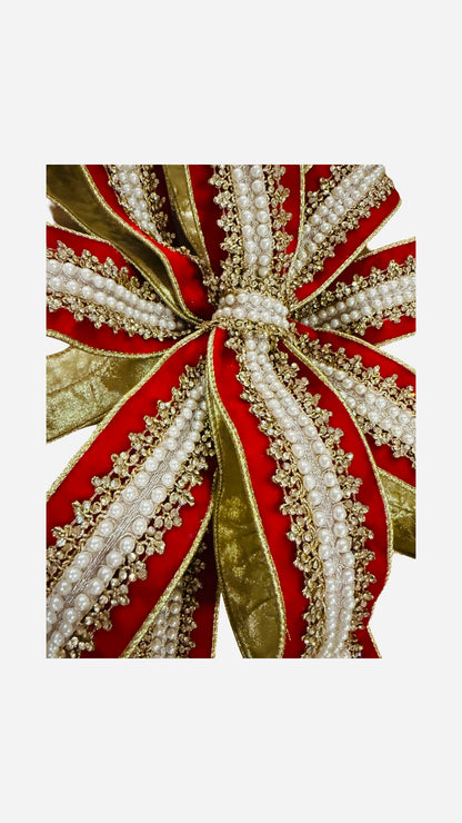 Christmas Red Luxe Bow