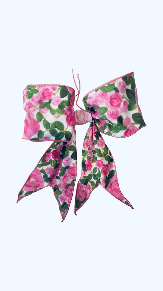 Pink Watercolor Floral Bows