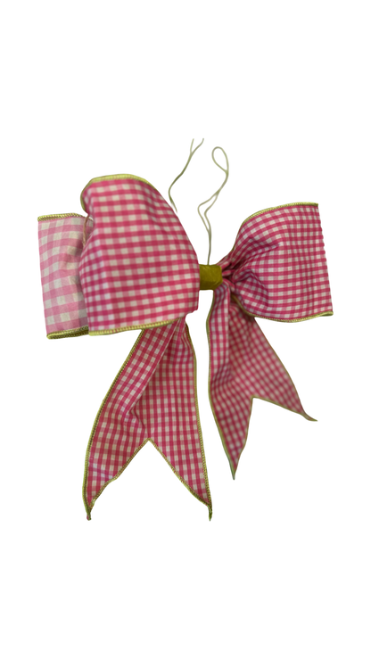 Pink Gingham Bows