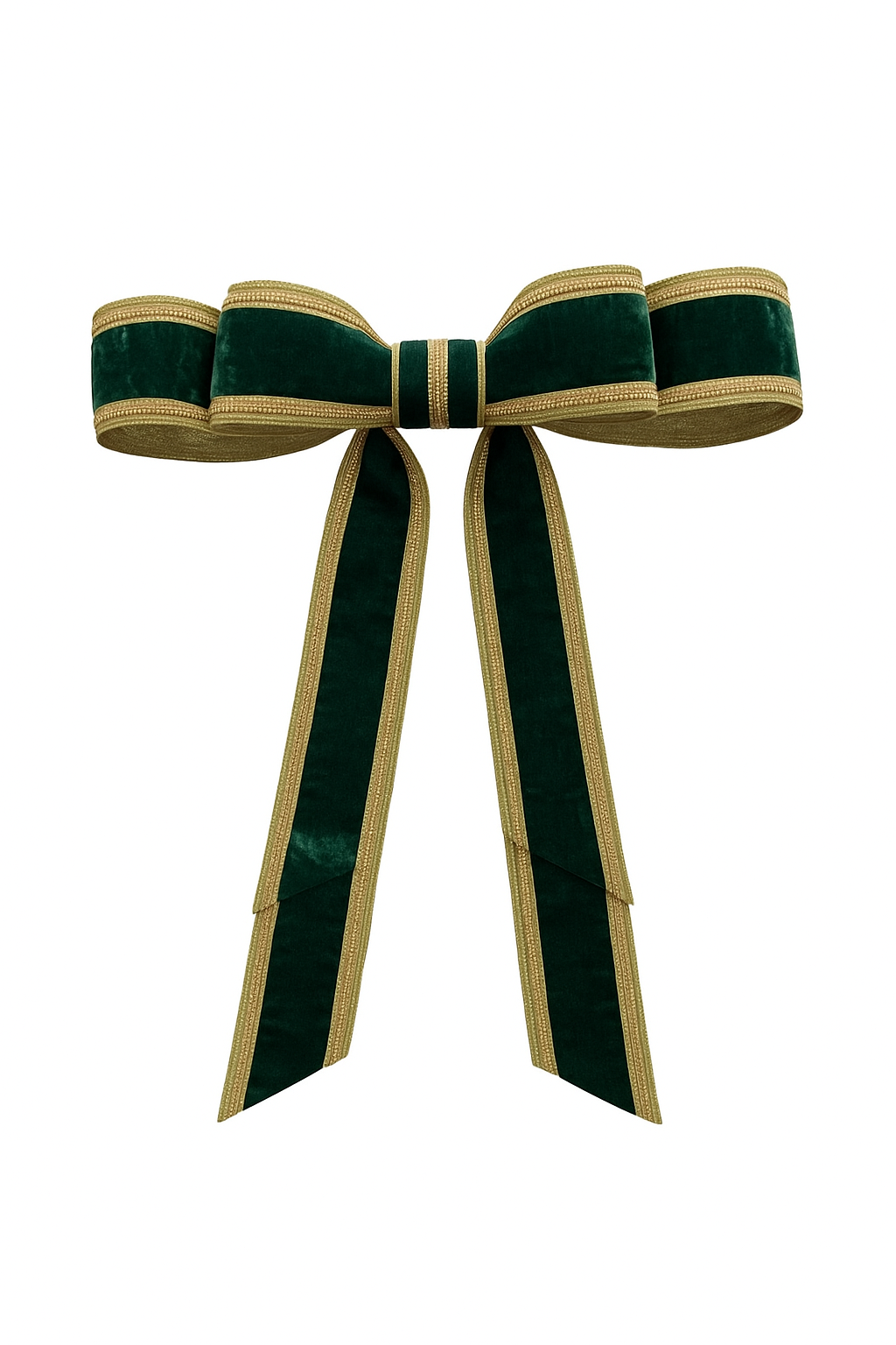 Hunter Green With Gold Trim Ribbon