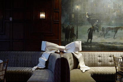 Oversized Ivory Satin Bow