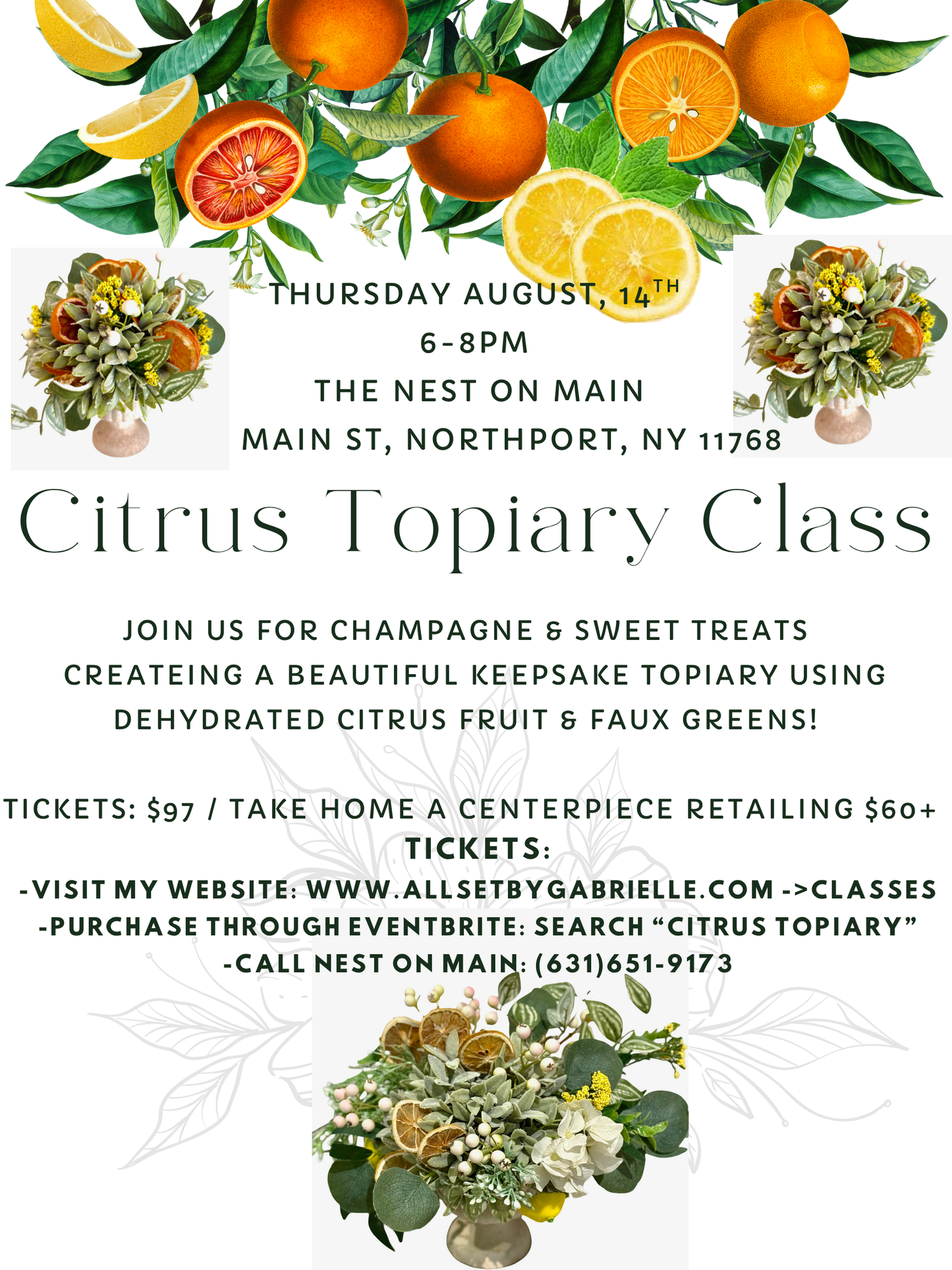 Citrus Topiary Event